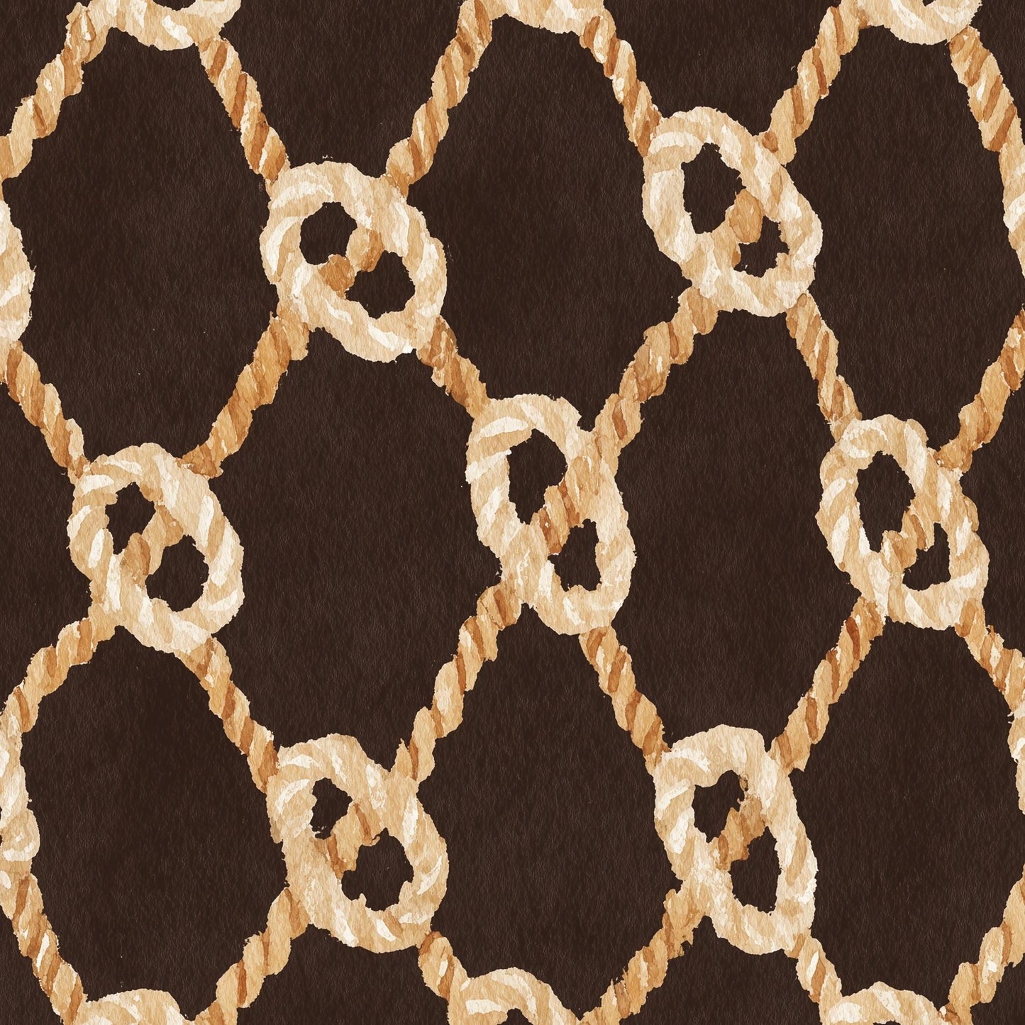 Geometric Wallpaper Modern Rope Wall Mural