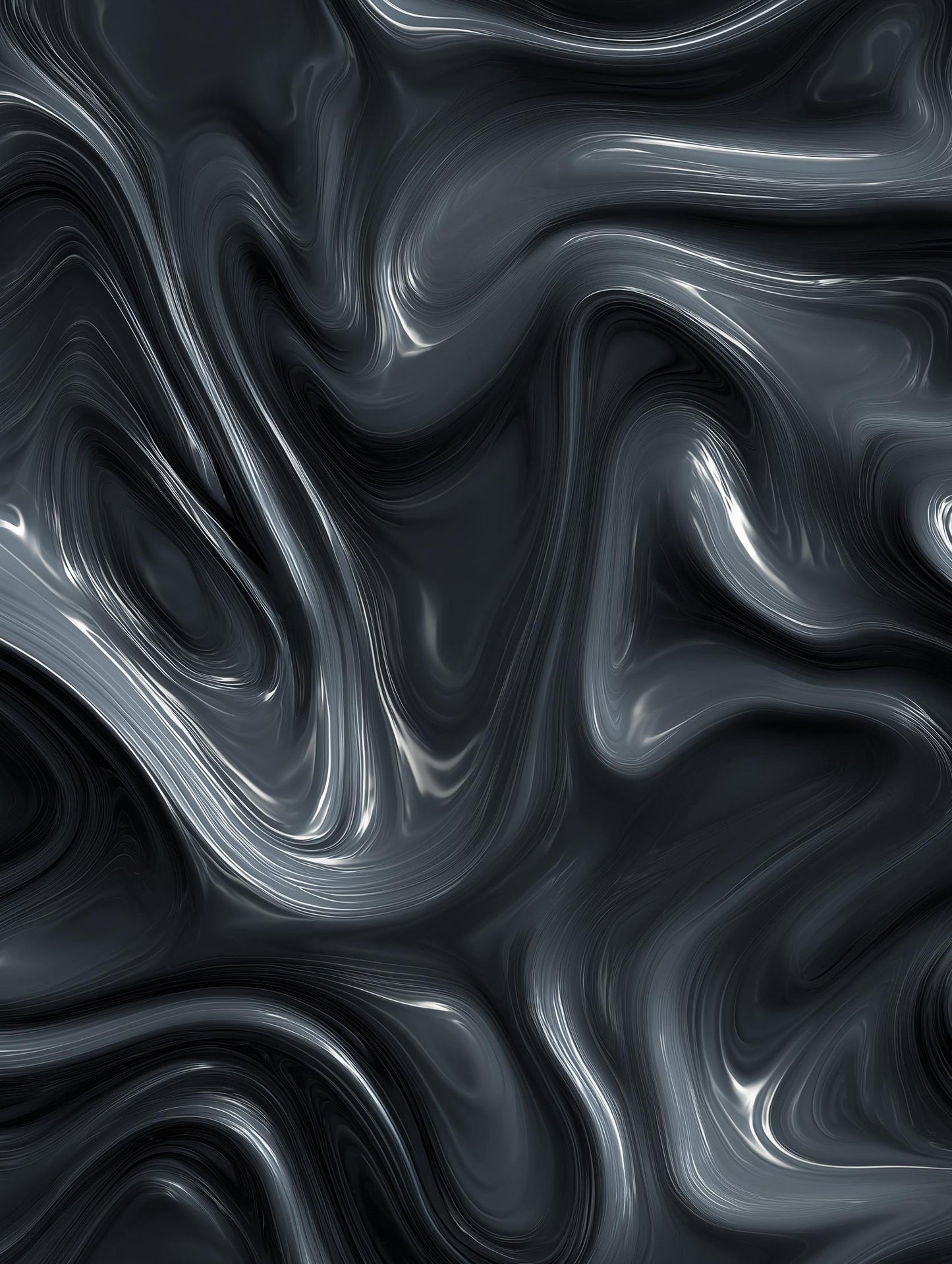 Swirling Marble Wallpaper Black Modern Wall Mural