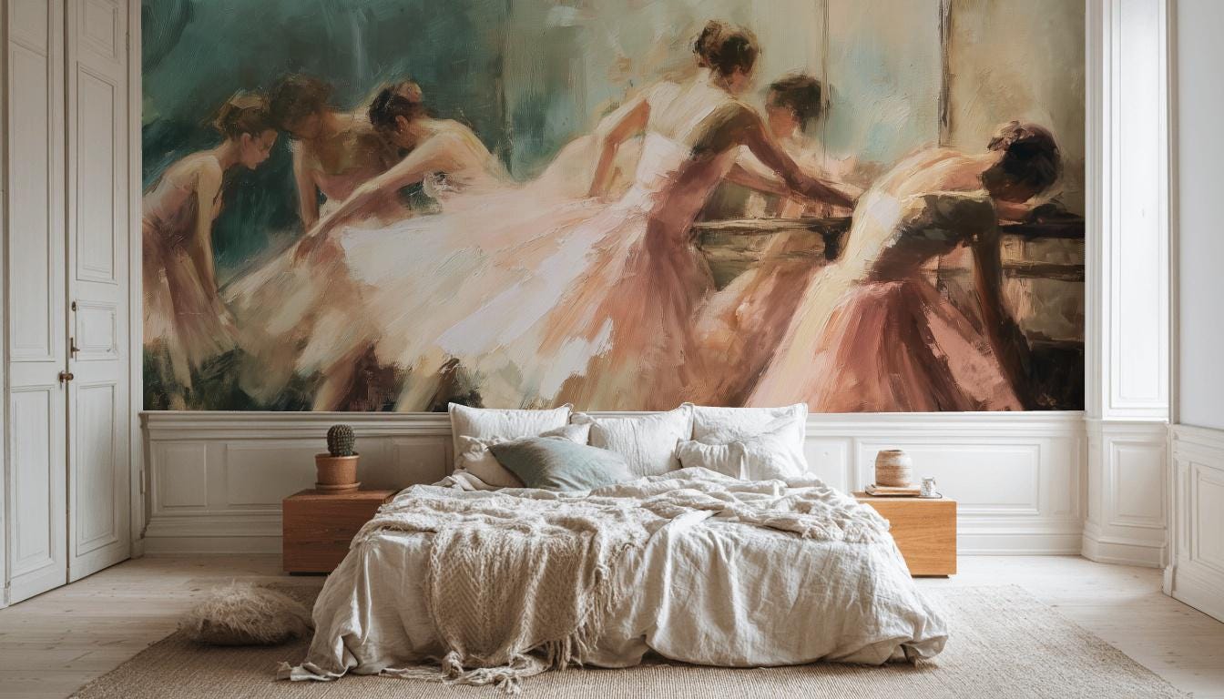 Ballet Dance Wallpaper Artistic Ballerinas Wall Mural