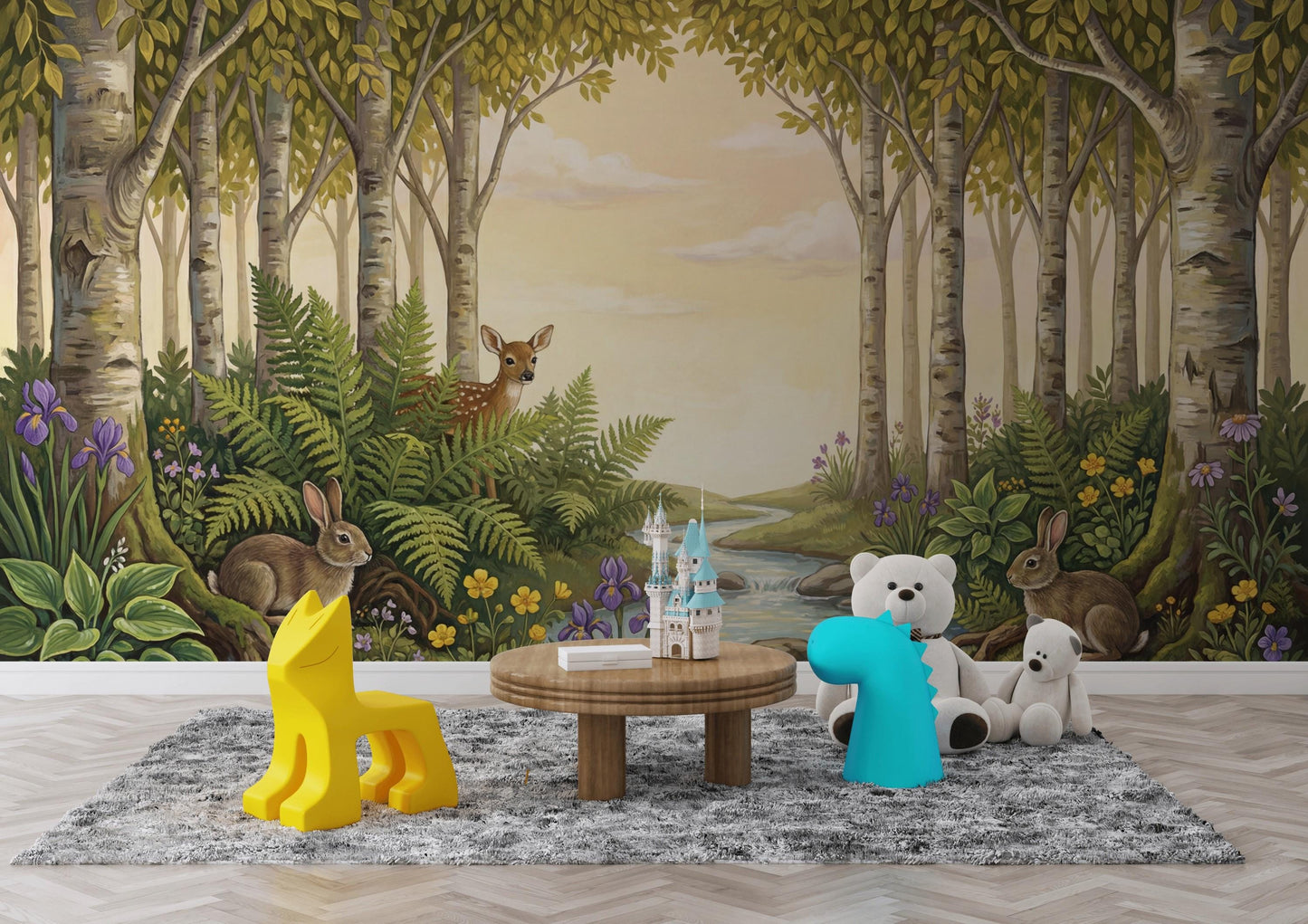 Forest Wallpaper Nature Wildlife Wall Mural