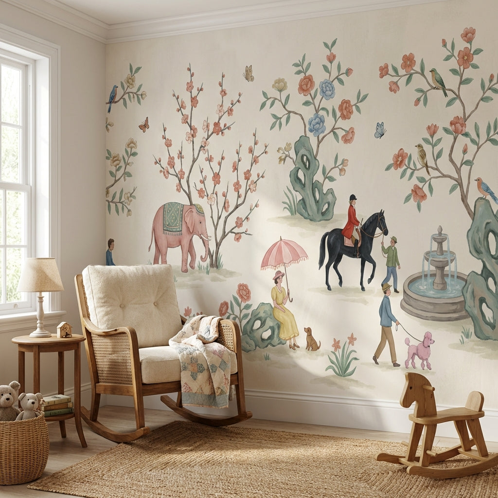 Whimsical Wallpaper Eclectic Vintage Wall Mural