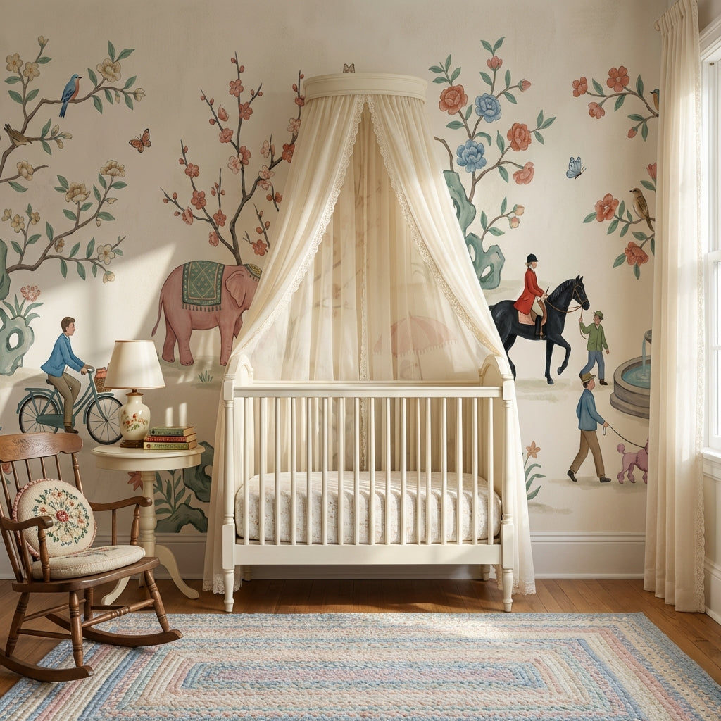 Whimsical Wallpaper Eclectic Vintage Wall Mural
