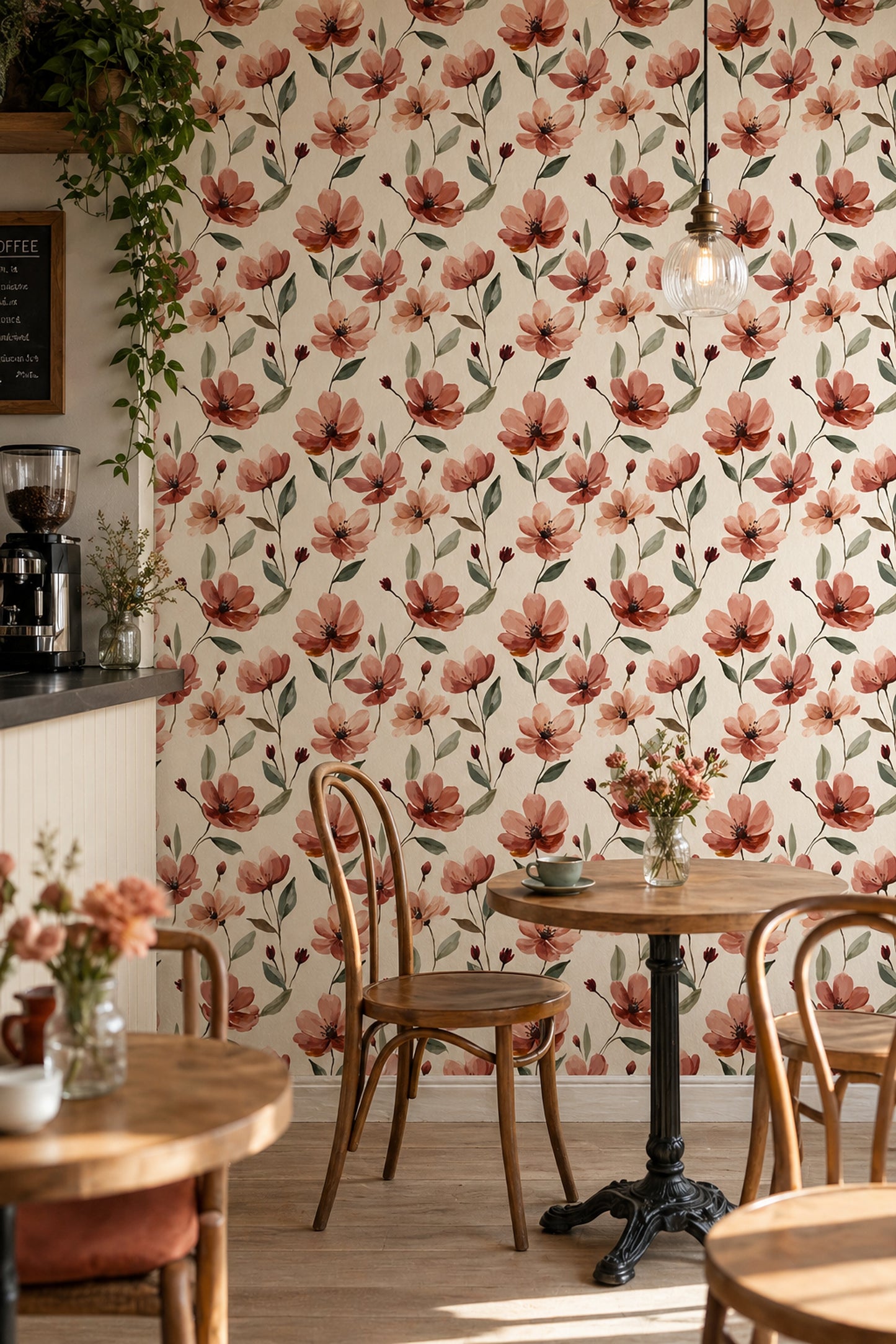 Botanical Wallpaper Floral Modern Boho Wall Mural