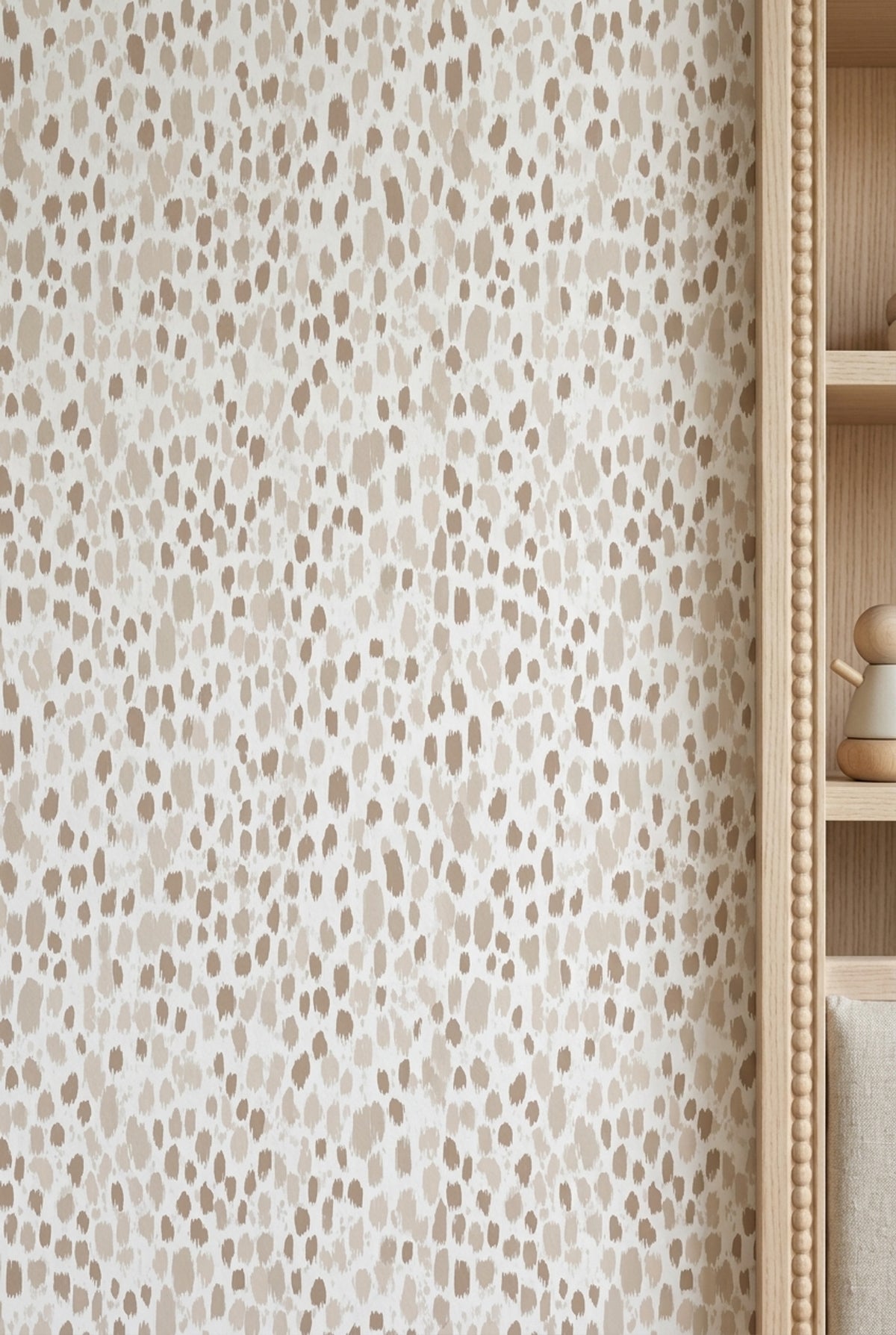 Organic Speckled Brushstroke Wallpaper White Background Neutrals
