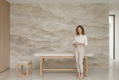Layered Plaster Texture Wallpaper Rustic Modern Wall Mural