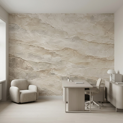 Layered Plaster Texture Wallpaper Rustic Modern Wall Mural