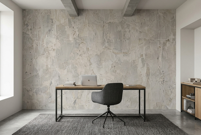 Aged Concrete Plaster Wallpaper Minimalist Texture Wall Mural