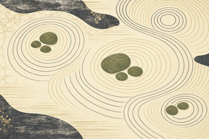 Mindful Stone Wall Mural Organic Ripple Landscape Contemporary Statement Wallpaper