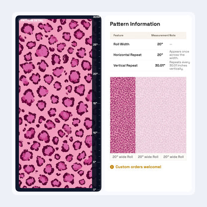 Pink Leopard Print Wallpaper Bold Maximalist Animal Pattern Wall Decor