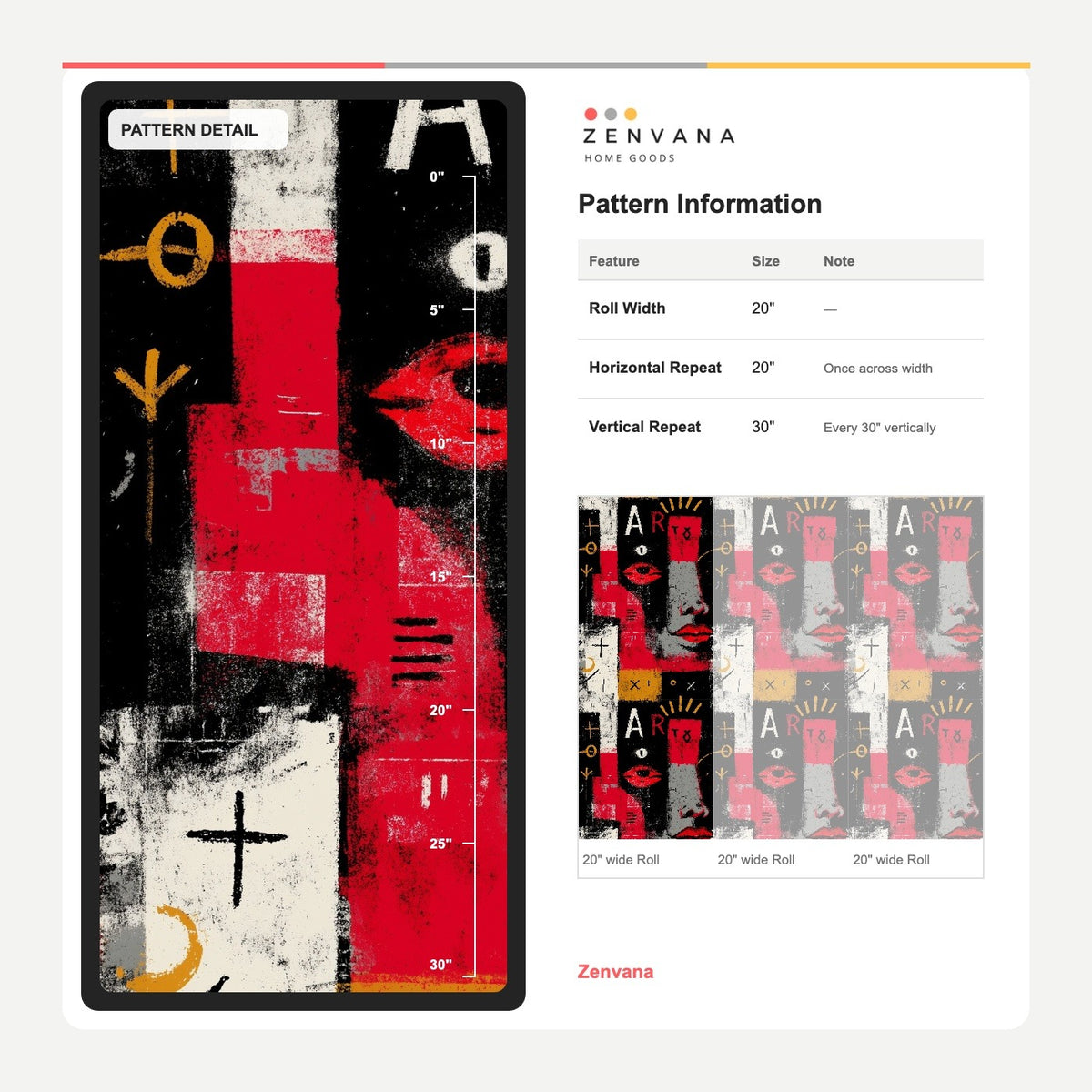 Red and Black Graffiti Wallpaper with Abstract Faces and Typography
