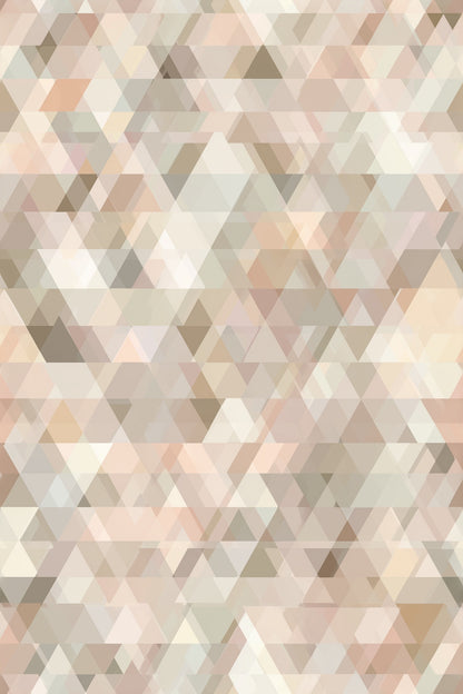Neutral Geometric Wallpaper Soft Triangle Pattern
