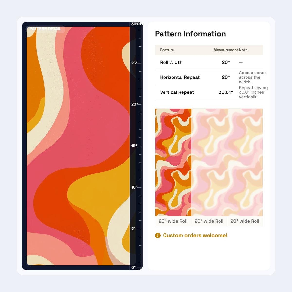 Retro Wavy Wallpaper Pink Orange Psychedelic Pattern