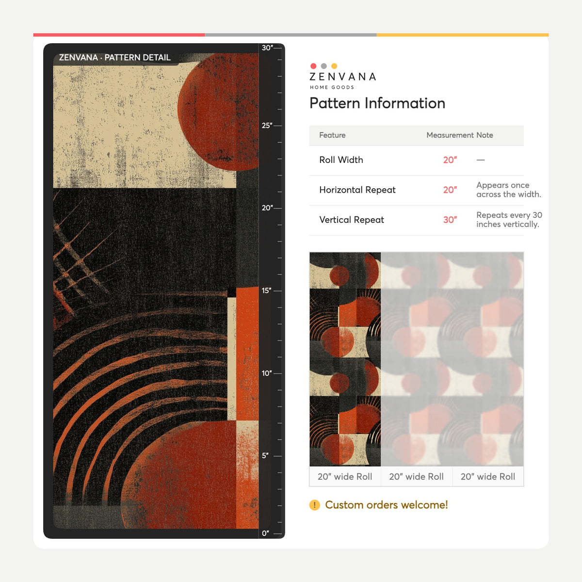 Abstract Arcs Wallpaper Dark Geometric Rust Orange