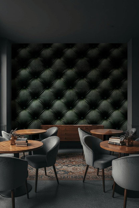 Tufted Wallpaper Leather Geometric Wall Mural