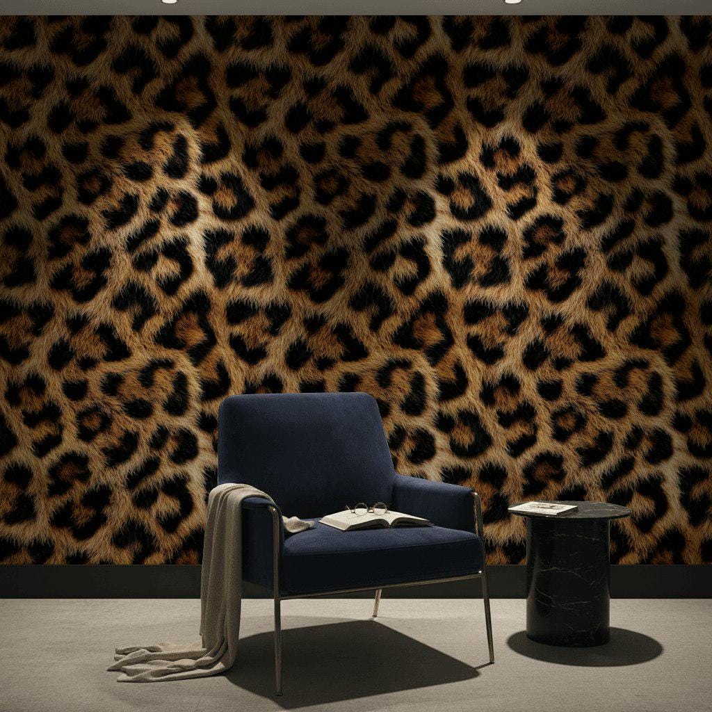 Animal Print Wallpaper Leopard Fur Wall Mural