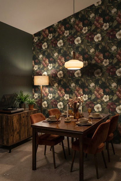Floral Wallpaper Vintage Botanical Wall Mural