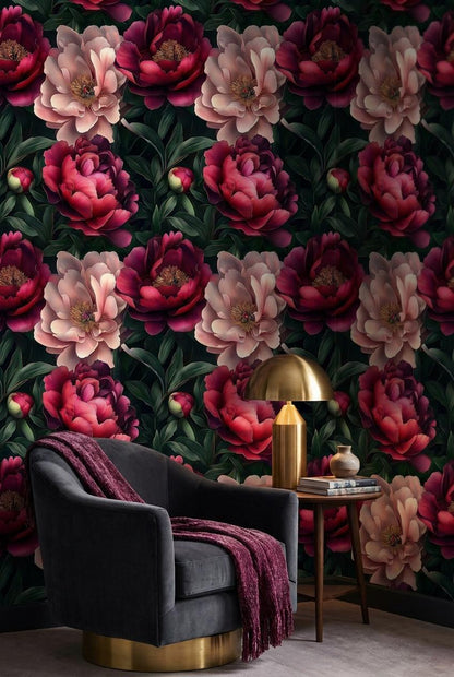 Floral Wallpaper Modern Bohemian Wall Mural