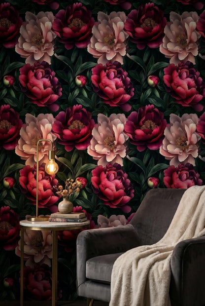 Floral Wallpaper Modern Bohemian Wall Mural