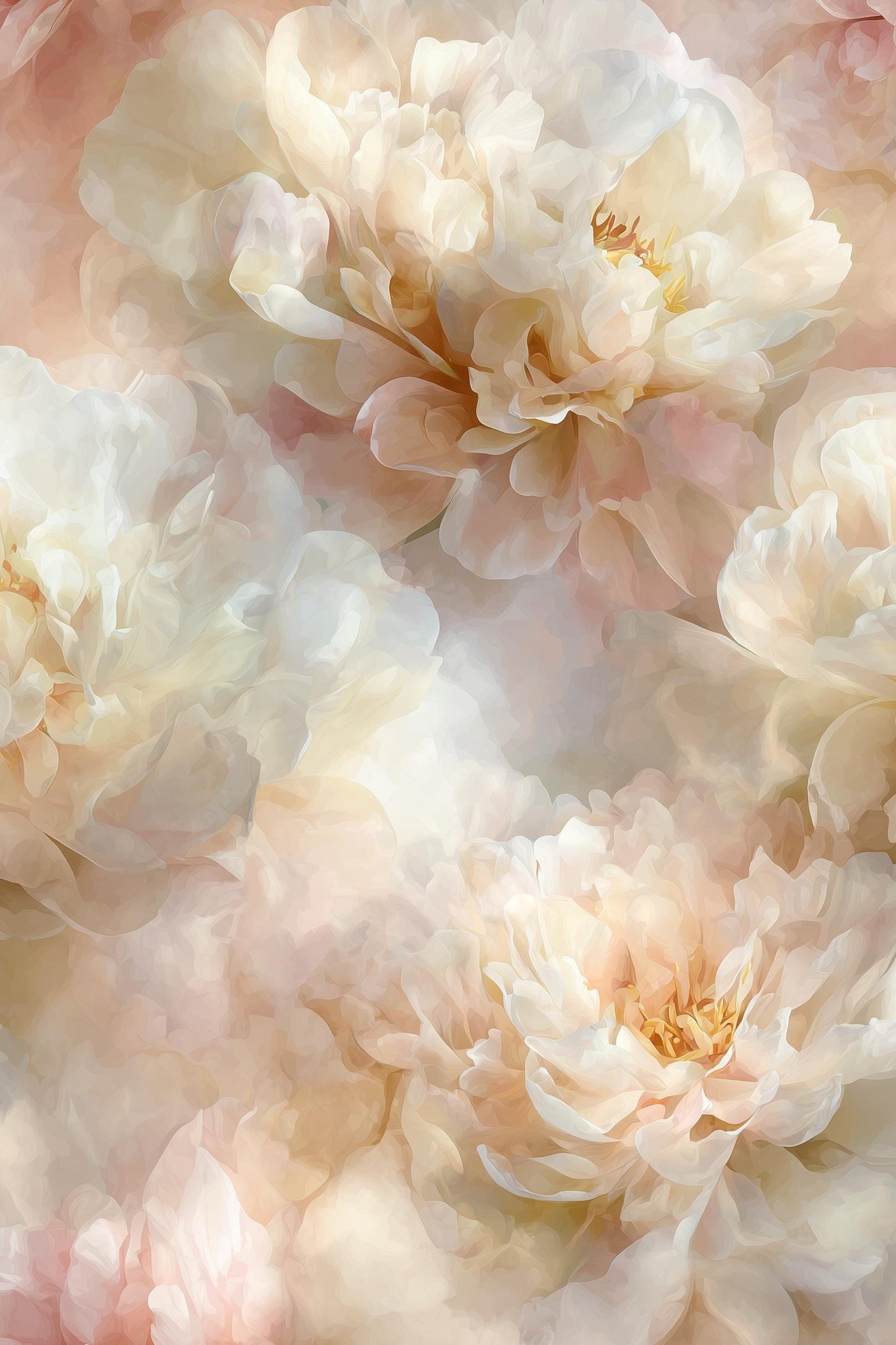 Floral Wallpaper Elegant Romantic Wall Mural
