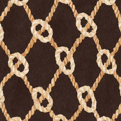 Geometric Wallpaper Modern Rope Wall Mural