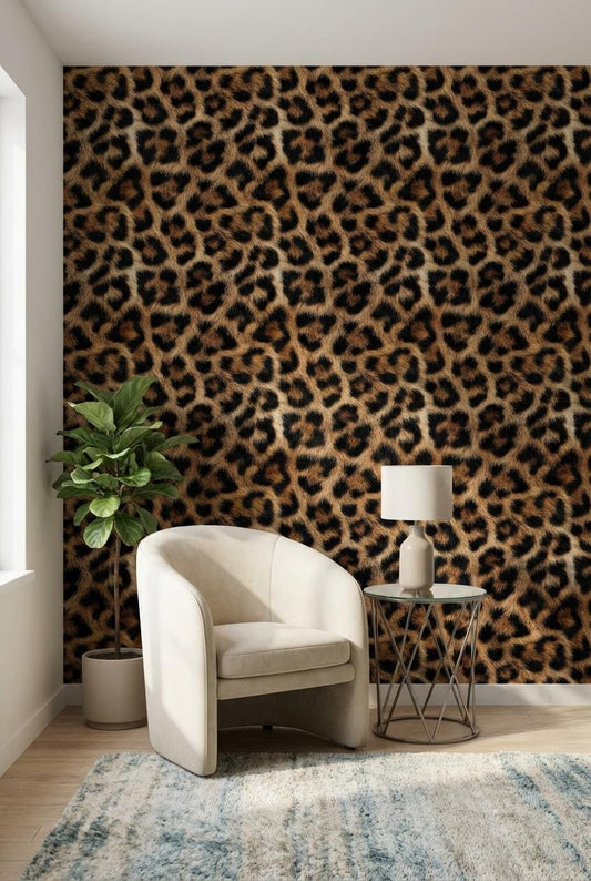 Animal Print Wallpaper Leopard Fur Wall Mural