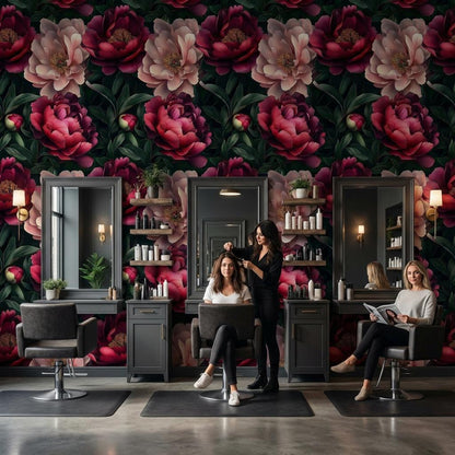Floral Wallpaper Modern Bohemian Wall Mural