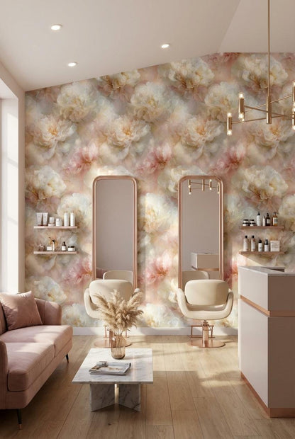 Floral Wallpaper Elegant Romantic Wall Mural
