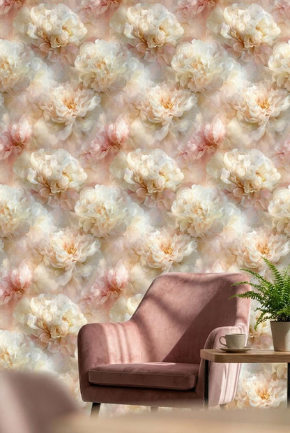 Floral Wallpaper Elegant Romantic Wall Mural