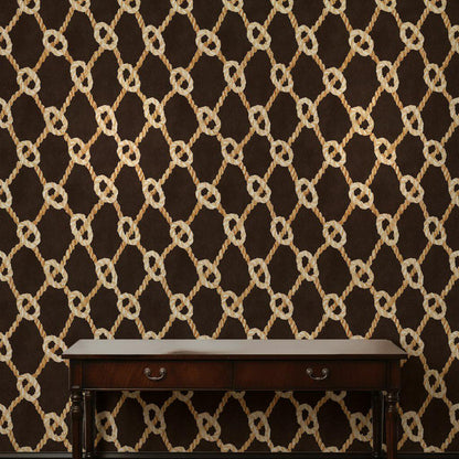 Geometric Wallpaper Modern Rope Wall Mural