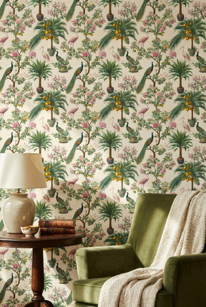 Floral Wallpaper Greenery Vintage Wall Mural