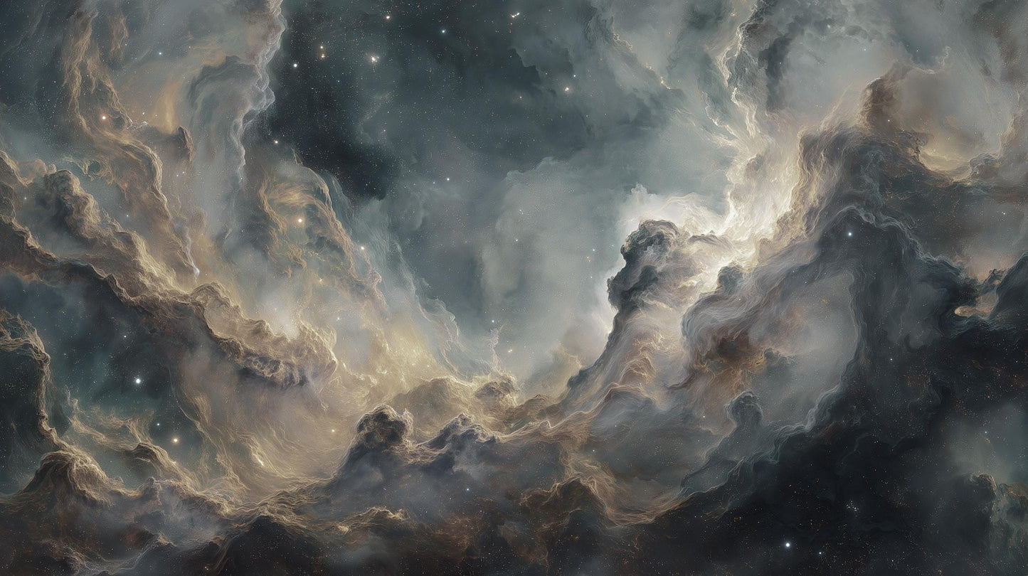 Cosmic Wallpaper Ethereal Galaxy Wall Mural