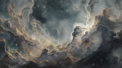 Cosmic Wallpaper Ethereal Galaxy Wall Mural