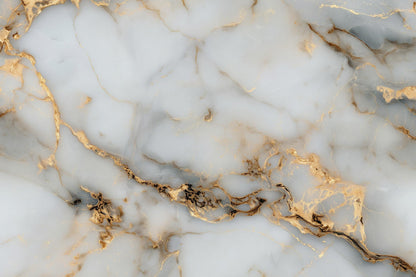 Marble Wallpaper Abstract Gold Veins Wall Mural
