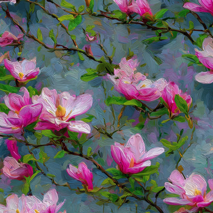 Magnolia Wallpaper Pink Abstract Wall Mural