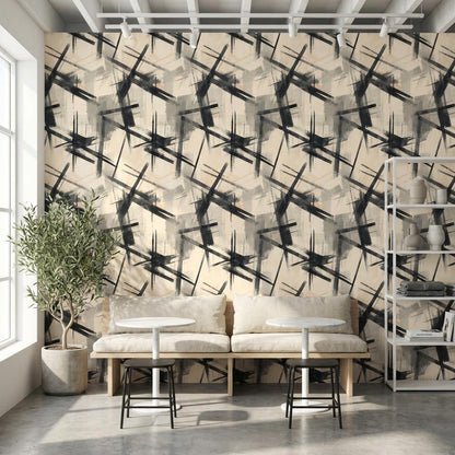 Geometric Wallpaper Minimalist Abstract Wall Mural