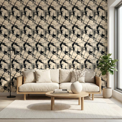 Geometric Wallpaper Minimalist Abstract Wall Mural