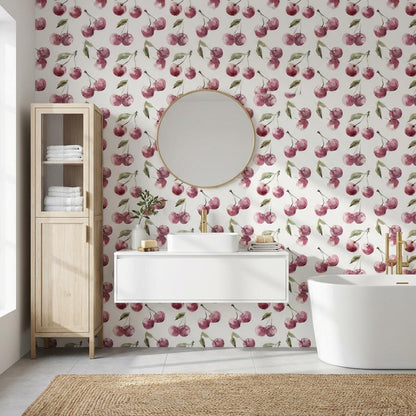 White Background Wallpaper Muted Green Wall Mural
