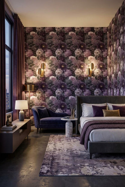 Floral Wallpaper Glamorous Modern Wall Mural