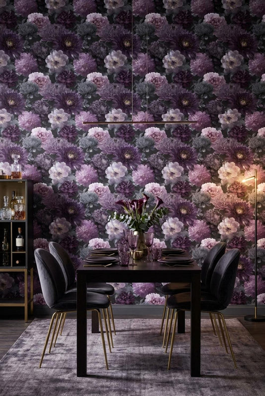 Floral Wallpaper Glamorous Modern Wall Mural