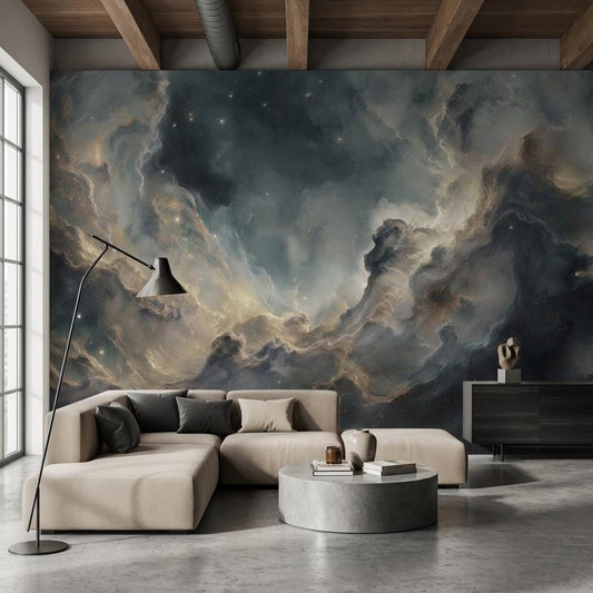 Cosmic Wallpaper Ethereal Galaxy Wall Mural