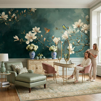 Magnolia Wallpaper Birds Nature Wall Mural
