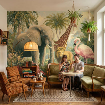 Jungle Wallpaper Tropical Wildlife Wall Mural