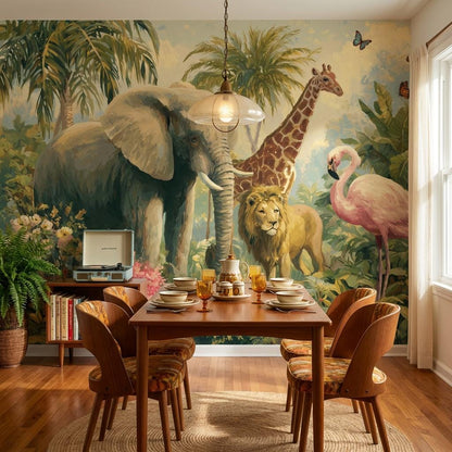 Jungle Wallpaper Tropical Wildlife Wall Mural