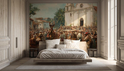 Historical Wallpaper Church Celebration Wall Mural