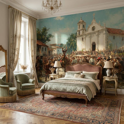Historical Wallpaper Church Celebration Wall Mural