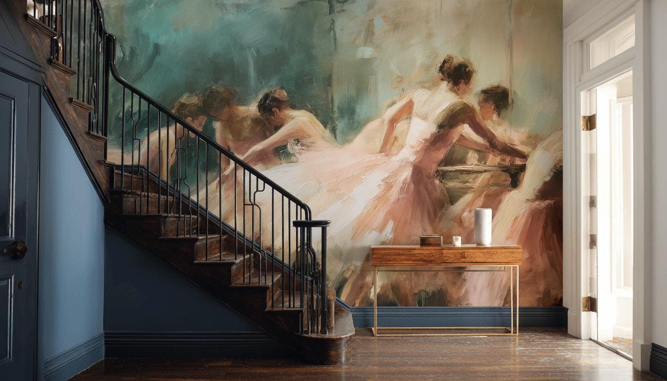 Ballet Dance Wallpaper Artistic Ballerinas Wall Mural