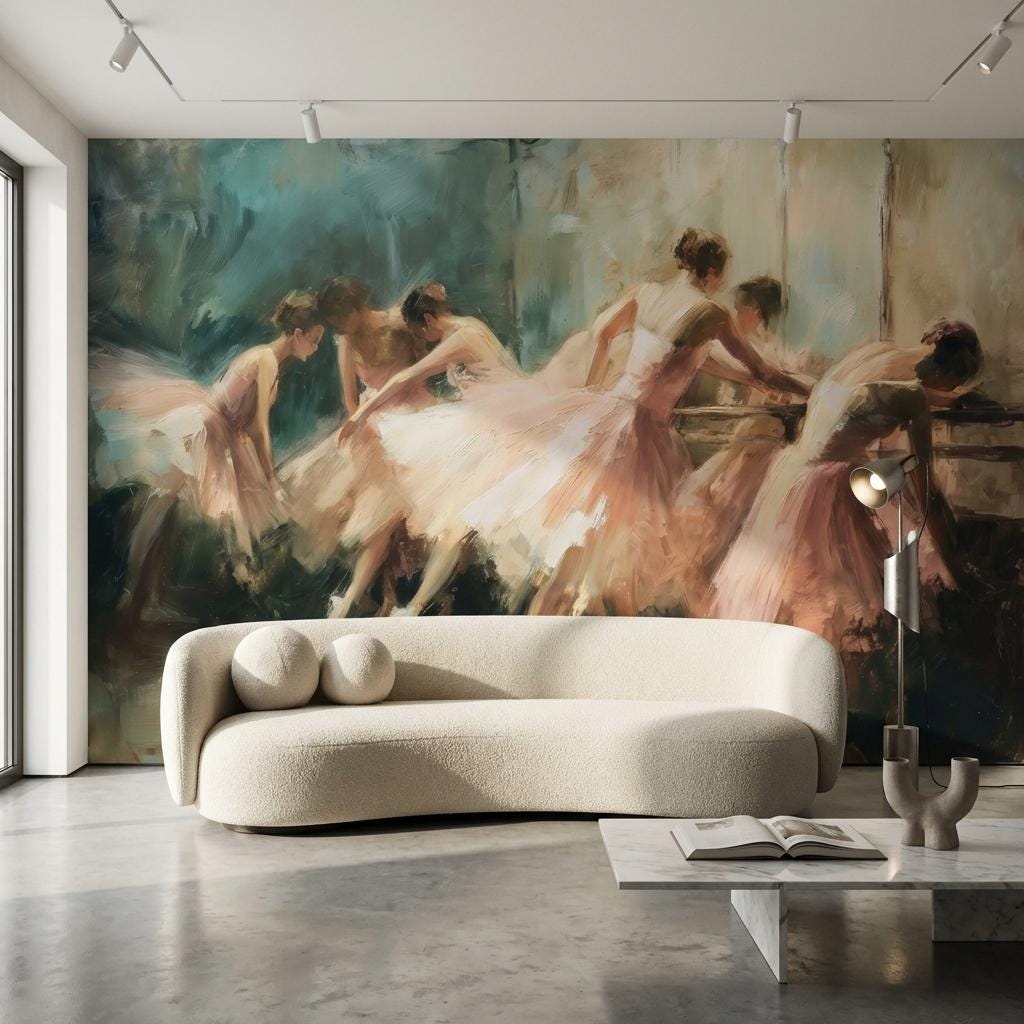 Ballet Dance Wallpaper Artistic Ballerinas Wall Mural
