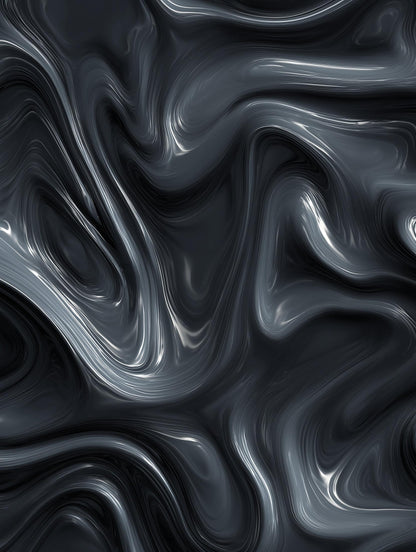 Swirling Marble Wallpaper Black Modern Wall Mural