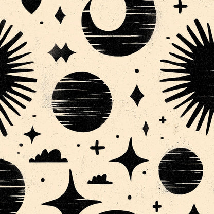 Geometric Wallpaper Abstract Celestial Wall Mural