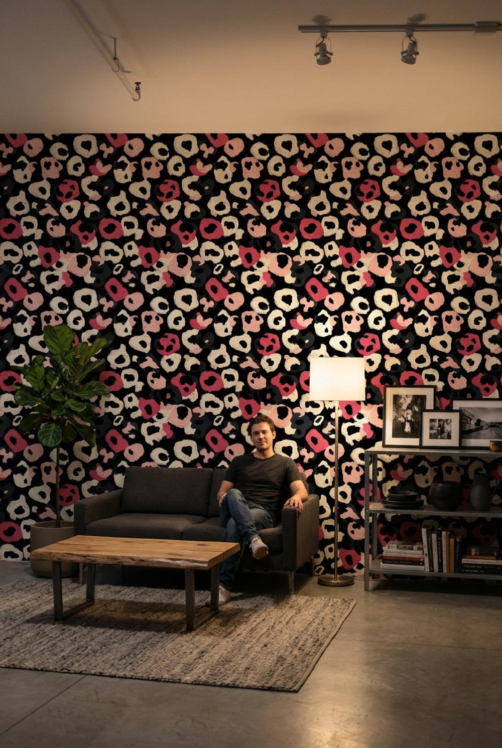 Abstract Wallpaper Bold Eclectic Wall Mural